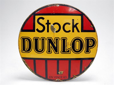 Lot 367 - Stock Dunlop Enamel Sign
