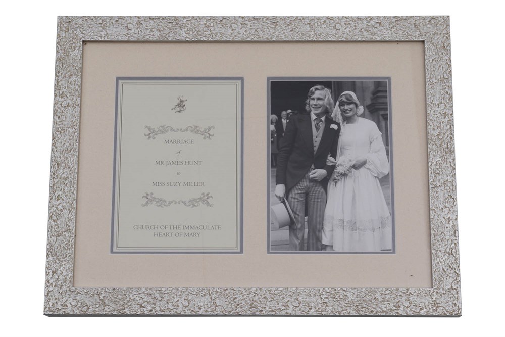 Lot 42 - James Hunt / Suzy Hunt Original Wedding 'Order of Service', 1974