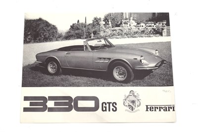 Lot 310 - A Rare Ferrari 330 GTS Sales Flyer