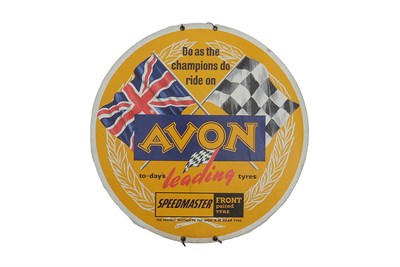 Lot 257 - An Avon Motorcycle Tyres 'Display Disc'