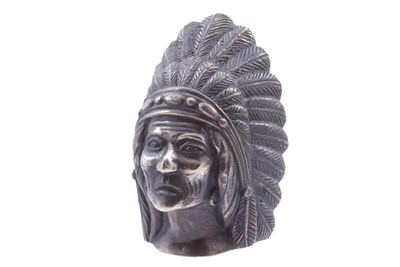 Lot 210 - An Indian Sioux Chief Accessory Mascot