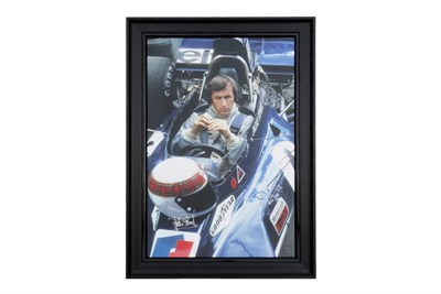Lot 29 - Jackie Stewart in the Tyrrell-003 (Signed)