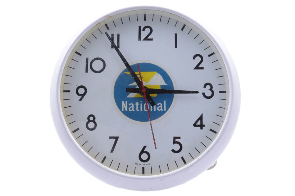 Lot 52 - A National Benzole Garage Advertising Clock