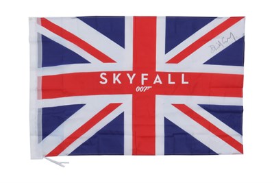 Lot 274 - James Bond 'Skyfall' Publicity Union Jack Flag (Signed)