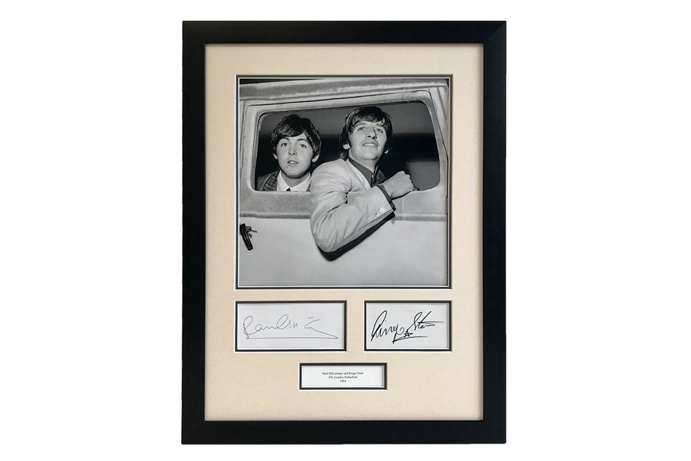 Lot 90 - Ringo Starr and Paul McCartney Autograph Presentation