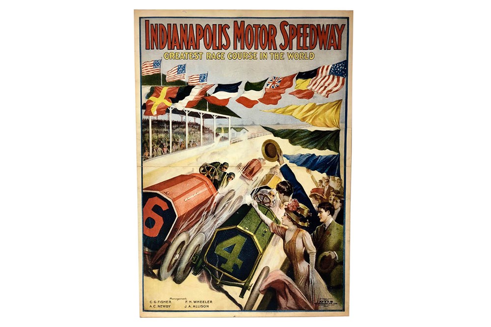 Lot 121 - An Indianapolis Motor Speedway Advertising Poster