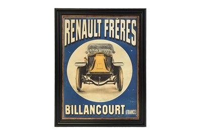 Lot 365 - A Renault Advertising Poster or Showcard