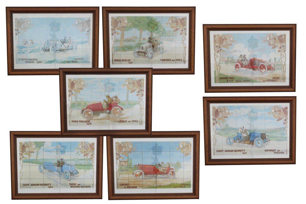 Lot 208 - A Set of Michelin Tile Artwork Prints