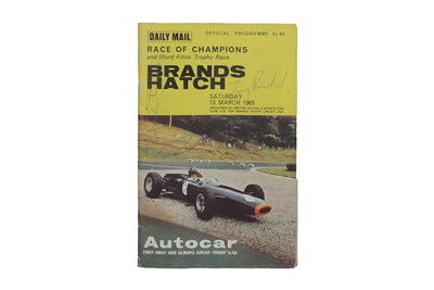 Lot 227 - 1965 Race of Champions Programme (Signed)