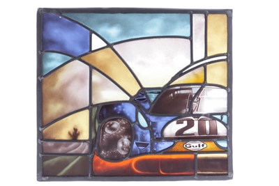 Lot 57 - Porsche 917 Stained Glass Panel