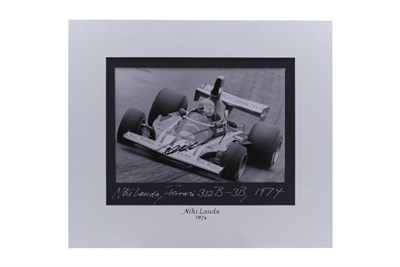 Lot 309 - Niki Lauda Signed Photograph