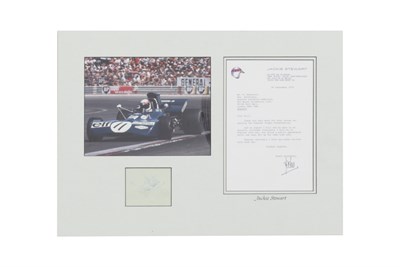 Lot 300 - Jackie Stewart Autograph Presentation