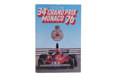 Lot 385 - 1976 Monaco GP Signed Programme