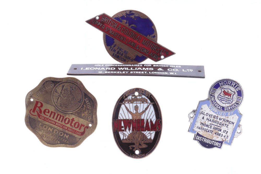 Lot 400 Five Dashboard Plaques