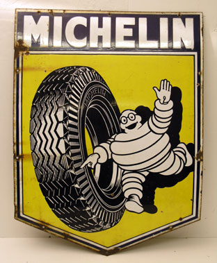 Lot 801 - Michelin Enamel Garage Sign