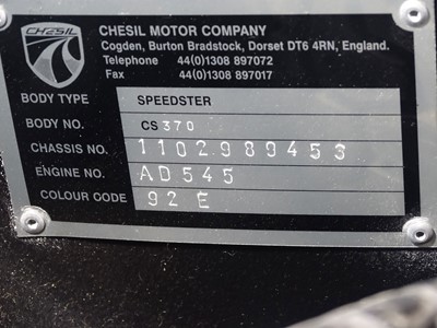 Lot 21 - 1970 Chesil 356 Speedster