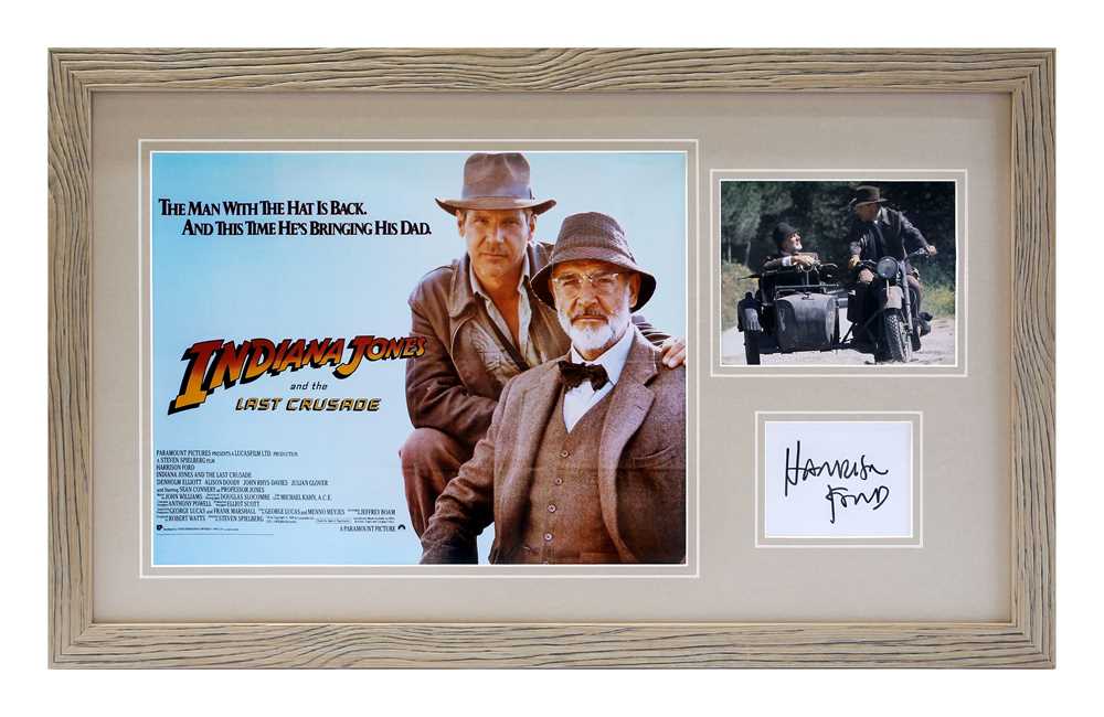 Lot 1 - Indiana Jones and The Last Crusade / Harrison Ford Autograph Presentation