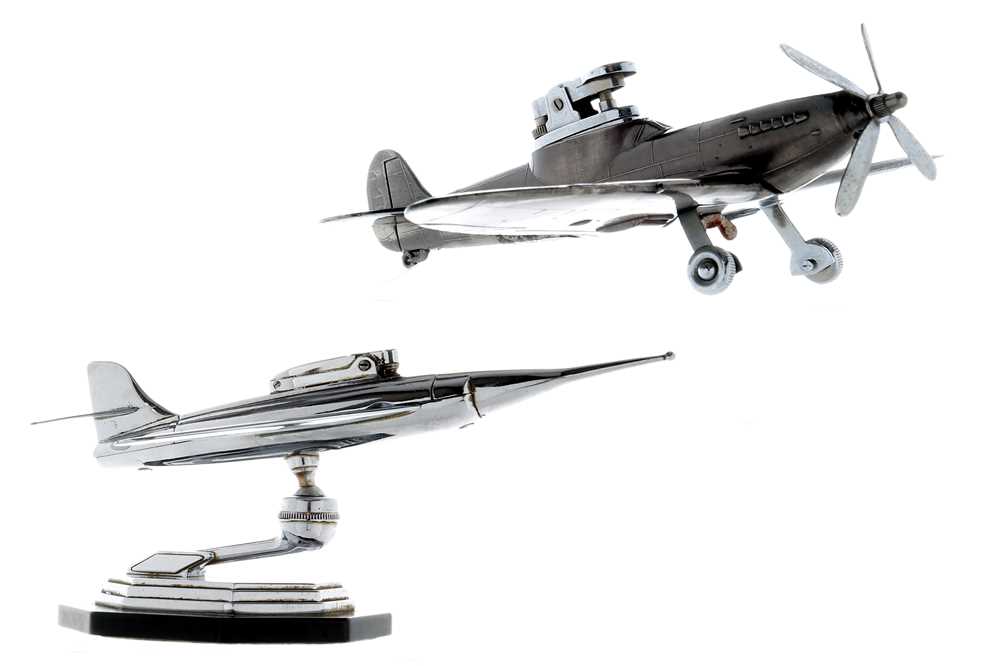 Lot 72 - Two Aircraft-Themed Cigarette Lighters