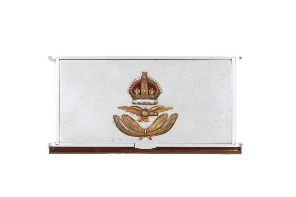 Lot 145 - An Unusual RAF Cigarette Box by Dunhill, Paris