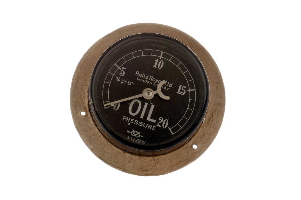 Lot 273 - An Early Rolls-Royce Oil Pressure Gauge