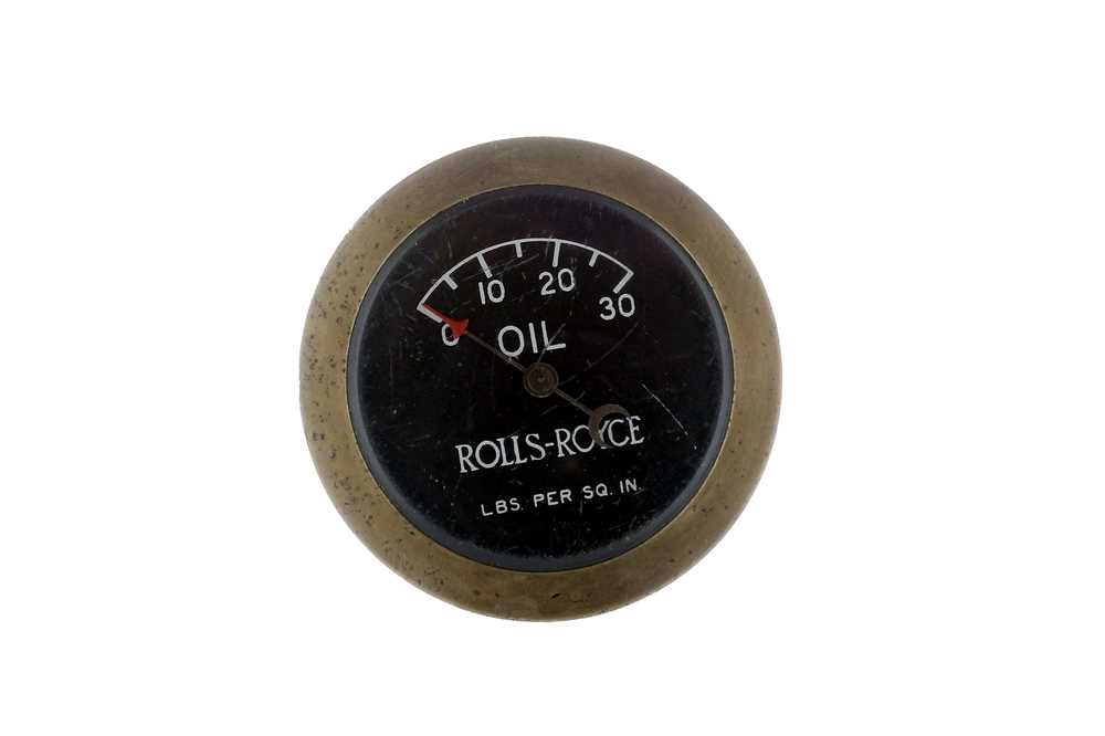 Lot 274 - An Early Rolls-Royce Oil Pressure Gauge