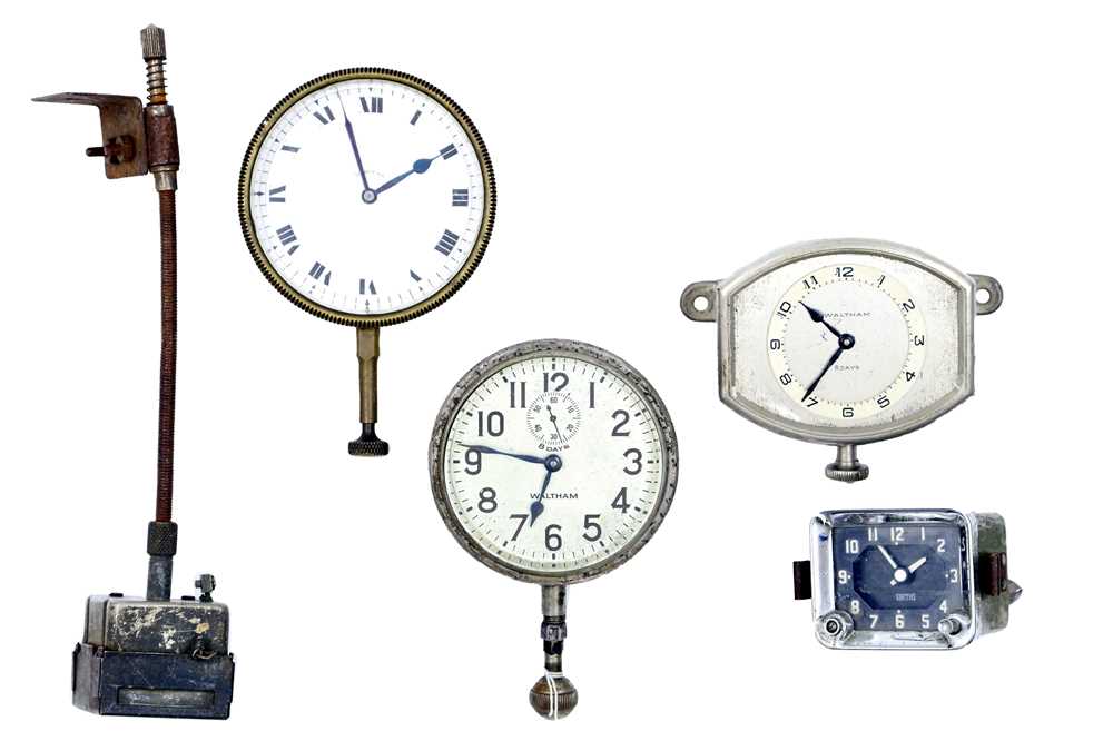 Lot 289 - Five Car clocks