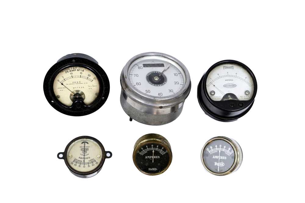 Lot 301 - Five Dashboard Ammeters