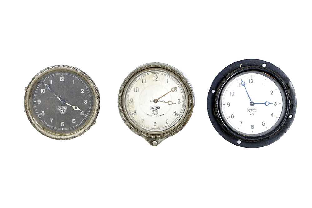 Lot 304 - Three Smiths Car Clocks