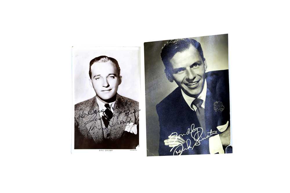 Lot 312 - Frank Sinatra / Bing Crosby Autographs