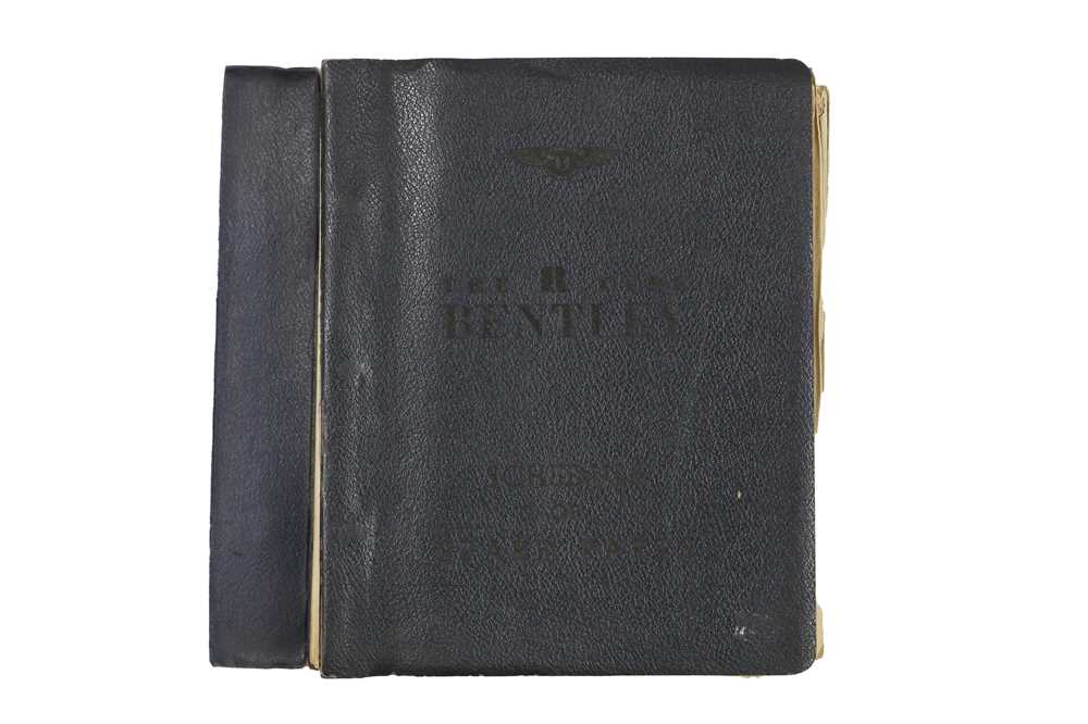 Lot 333 - Bentley R-Type Schedule of Spare Parts