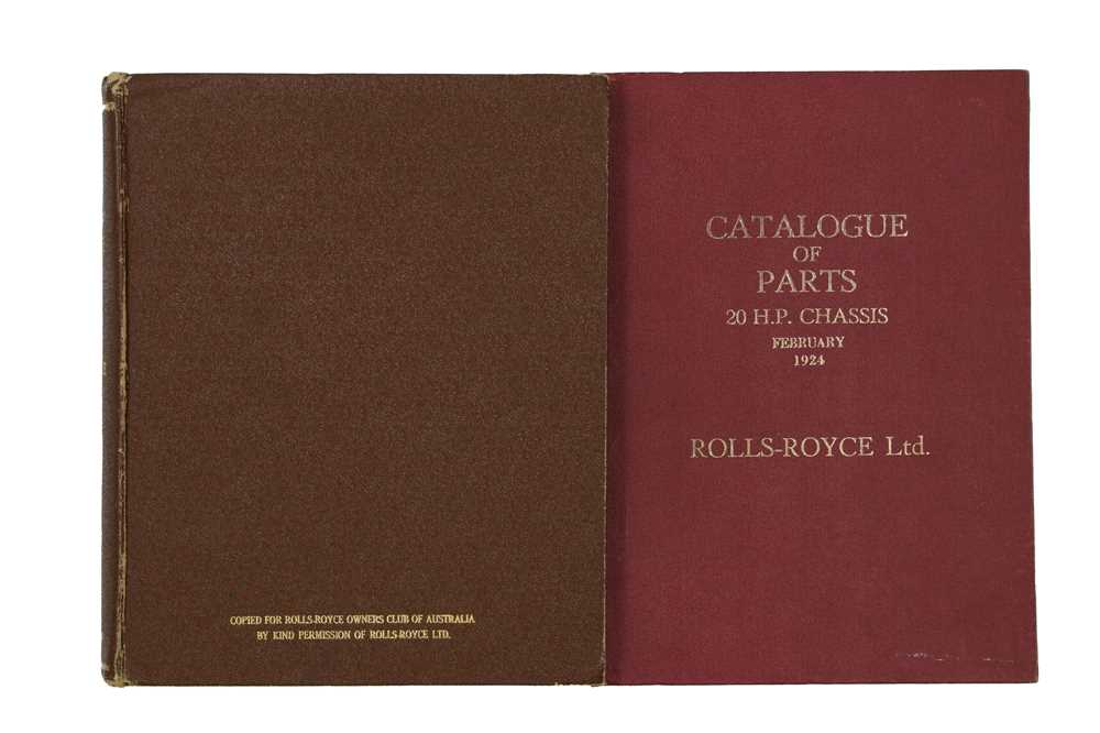 Lot 336 - Rolls-Royce Literature