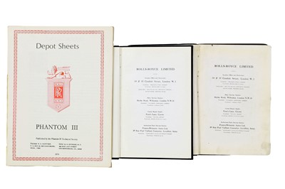 Lot 337 - Rolls-Royce Phantom III Literature