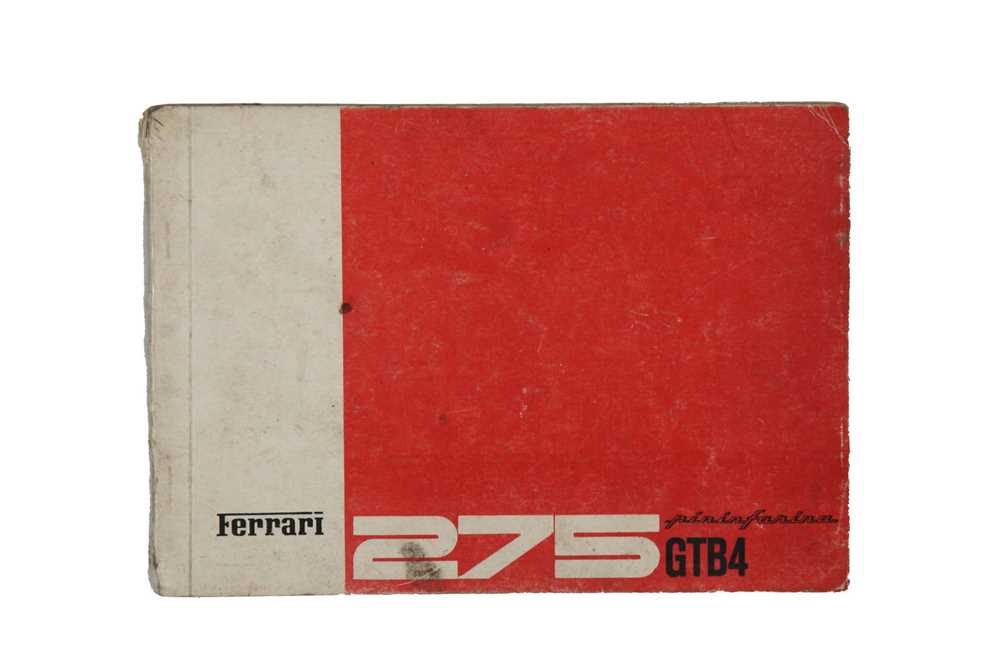 Lot 451 - A Ferrari 275 GTB/4 Spare Parts Catalogue, 1967