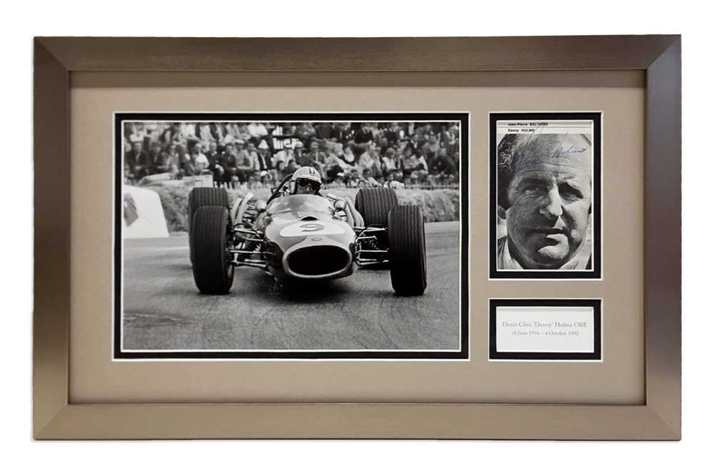 Lot 352 - Denny Hulme Autograph Presentation (1936 - 1992)