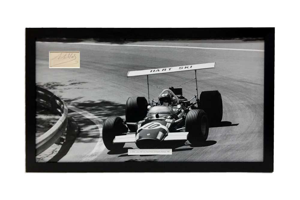 Lot 354 - Jo Siffert Autograph Presentation (1936 - 1971)