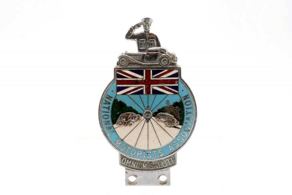 Lot 452 - A National Motorists Association Enamel Badge by Collins of London
