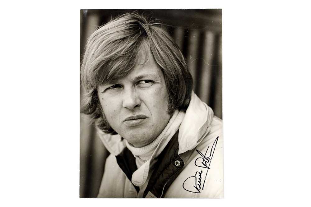 Lot 365 - Rare Large-Format Signed Ronnie Peterson Press Photograph