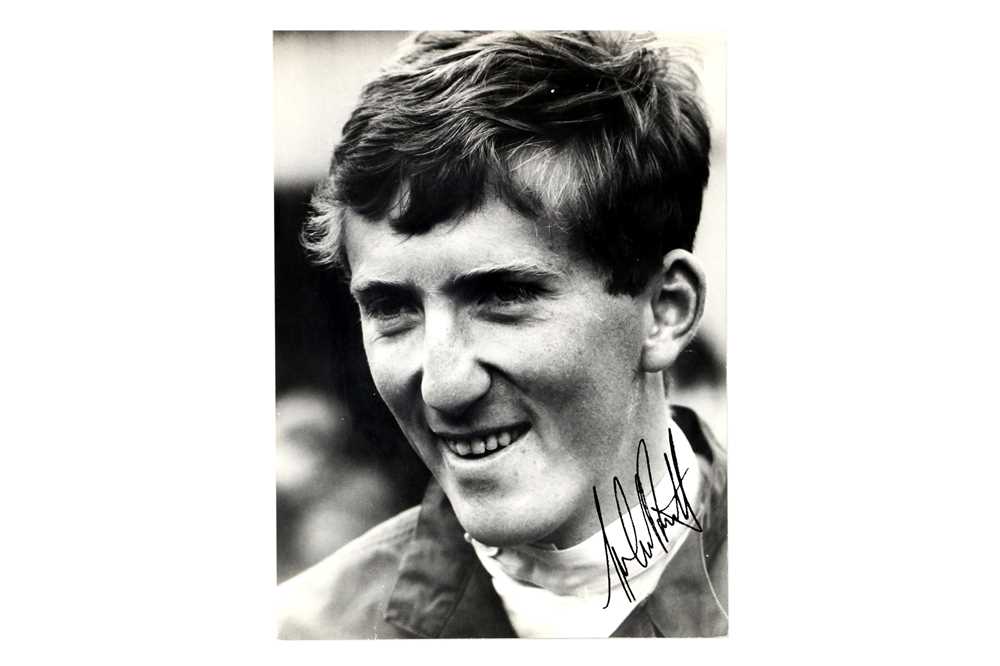 Lot 366 - Rare Large-Format Signed Jochen Rindt Press Photograph