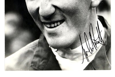 Lot 366 - Rare Large-Format Signed Jochen Rindt Press Photograph