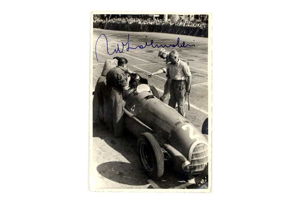 Lot 367 - Rare Tazio Nuvolari Signed Photograph