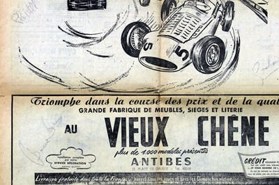 Lot 369 - 1959 Monaco Grand Prix French Newspaper Advertisement