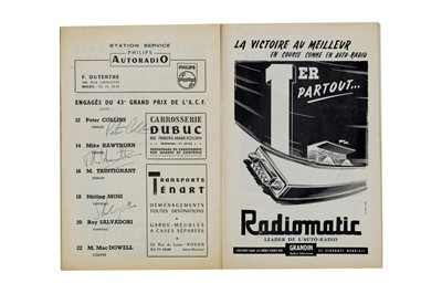 Lot 370 - 1957 Rouen French Grand Prix Souvenir Programme
