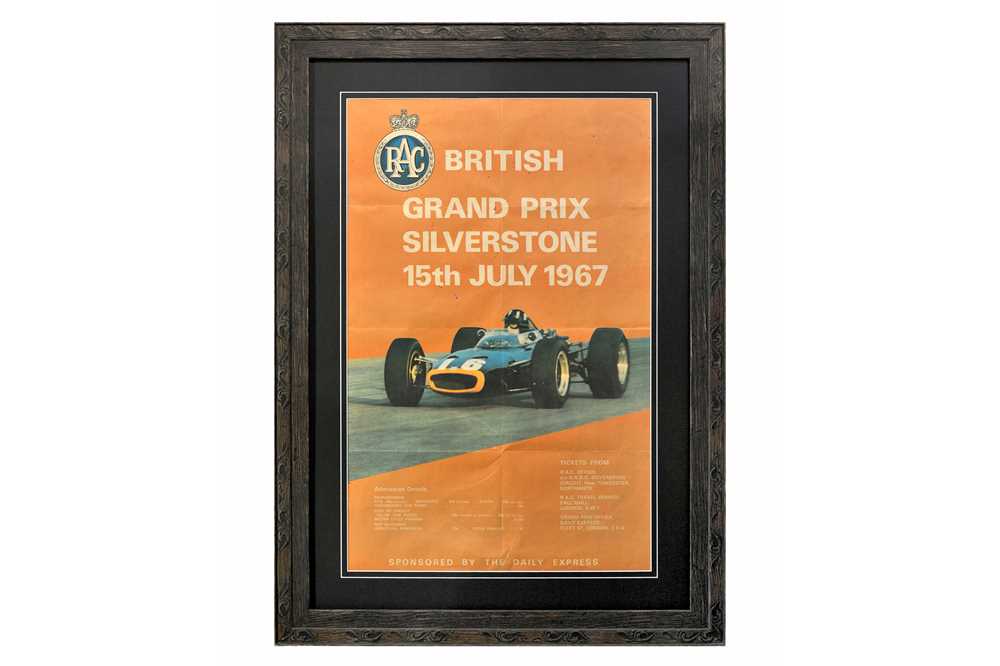 Lot 376 - 1967 British Grand Prix / Silverstone Original Poster