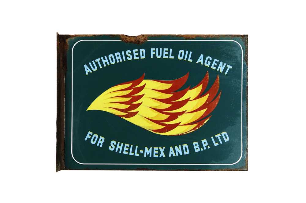 Lot 379 - Shellmex and BP Enamel Sign