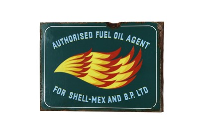 Lot 379 - Shellmex and BP Enamel Sign