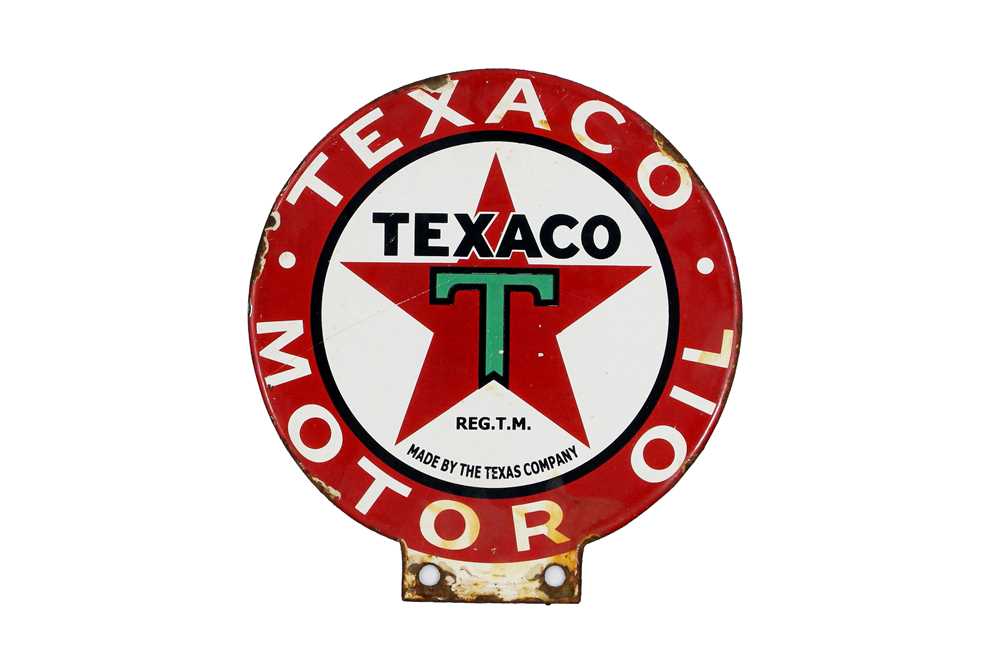 Lot 385 - Texaco Enamel Sign