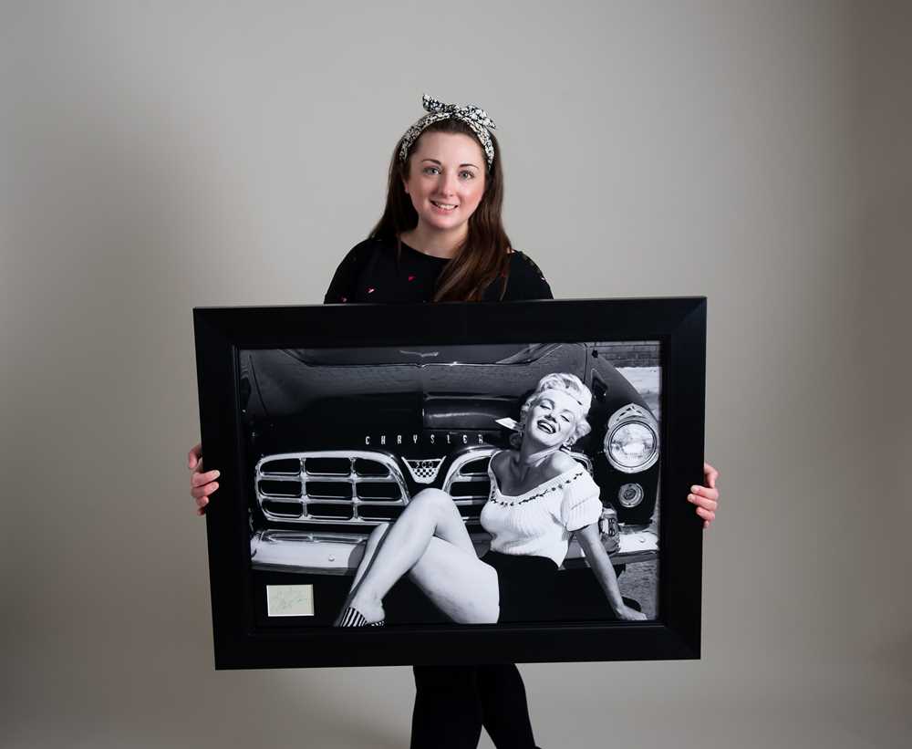 Lot 399 - A Large Framed/Glazed Tribute to Marilyn Monroe (Signed)