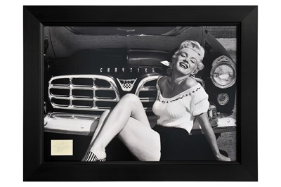 Lot 399 - A Large Framed/Glazed Tribute to Marilyn Monroe (Signed)