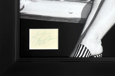 Lot 399 - A Large Framed/Glazed Tribute to Marilyn Monroe (Signed)