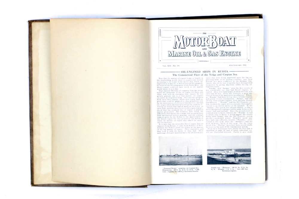 Lot 421 - 'The Motor Boat' – A Scarce Bound Volume XVI, Dated 1912